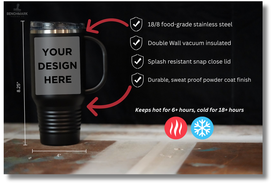 Custom Engraved 32oz Travel Mug