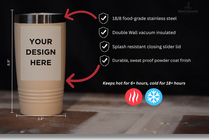 Custom Engraved 20oz ION-Plated Tumbler